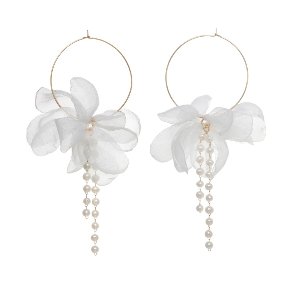 Stella & Ruby Bella Chiffon Hoop Earrings